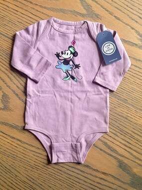 Life is Good Minnie Mouse Crusher Baby Bodysuit